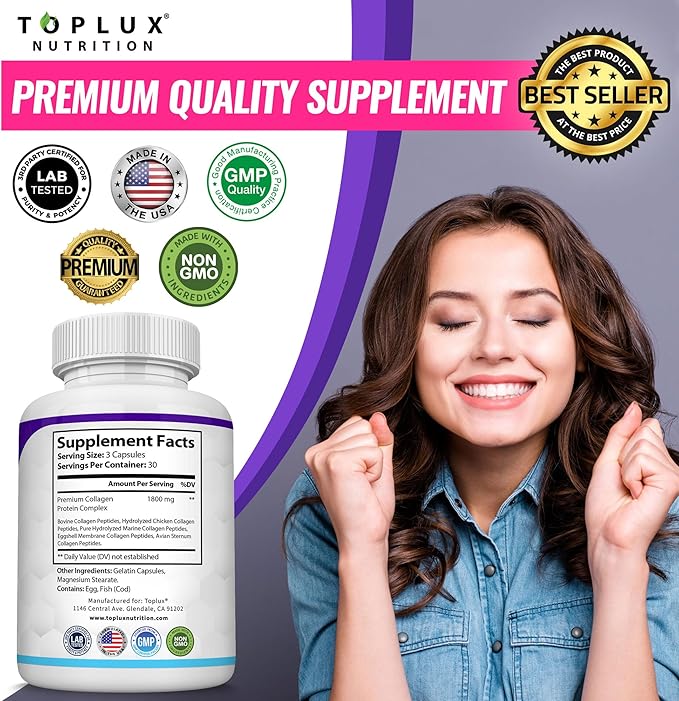 ✨ Collagen Peptides™ – Juventud y movimiento en cada cápsula ✨