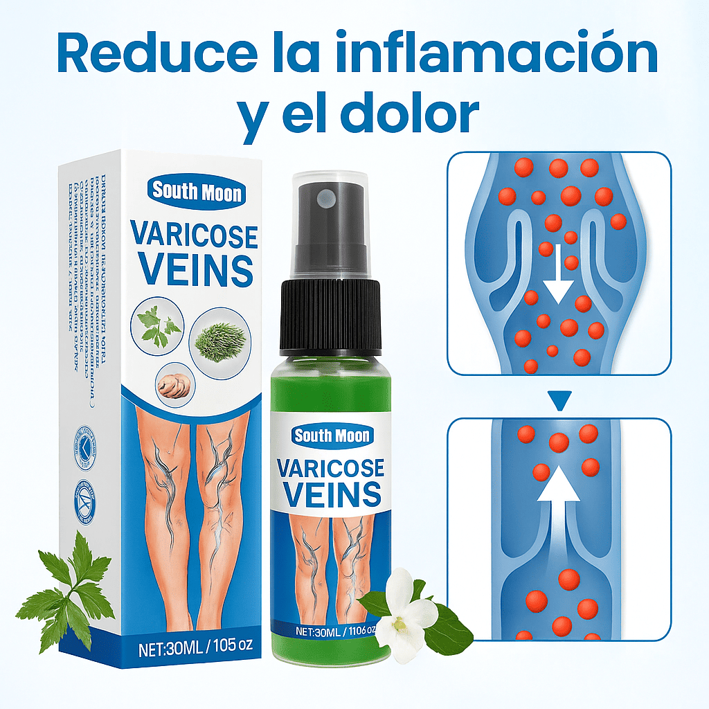 Varicose Veins™ Spray Anti Várices – Piernas más sanas, ligeras y sin dolor