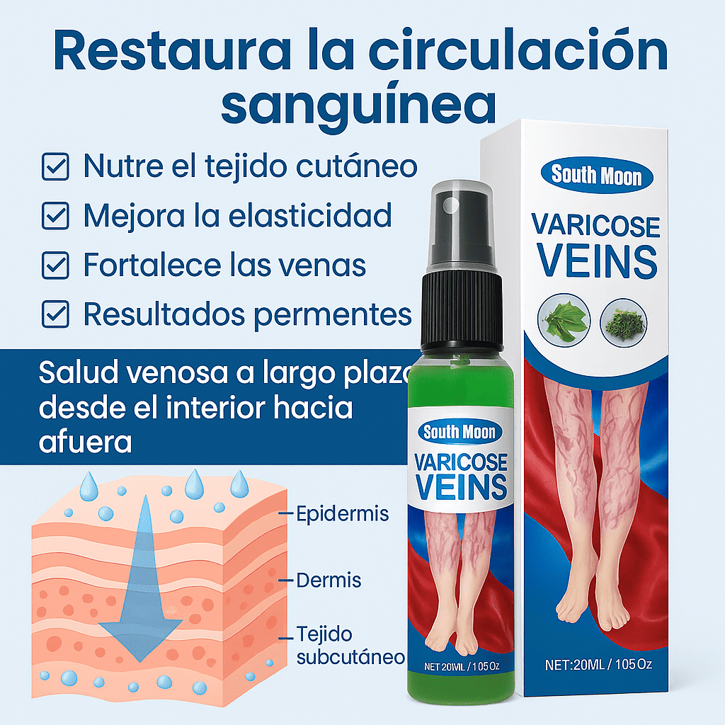 Varicose Veins™ Spray Anti Várices – Piernas más sanas, ligeras y sin dolor