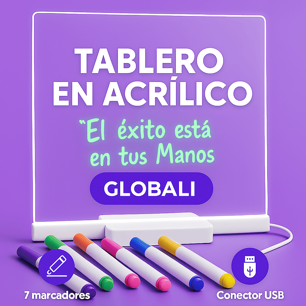 Tablero LED Creativo™ – ¡Escribe, ilumina e inspira!