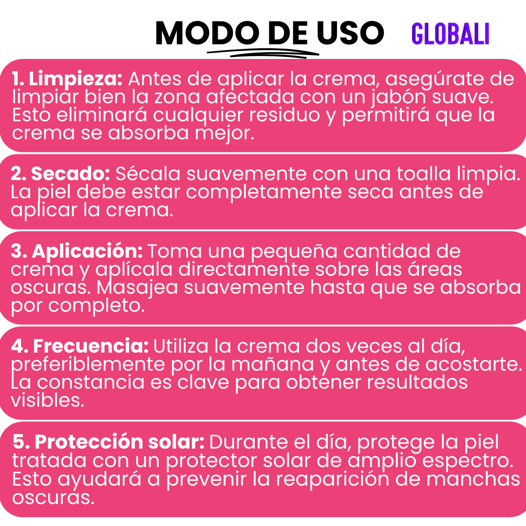 Crema Aclarante De Zonas Oscuras: Puedes usarlo en axilas, cuello, zona íntima, codos y rodillas. ¡Lleva Gratis un Tratamiento Capilar!