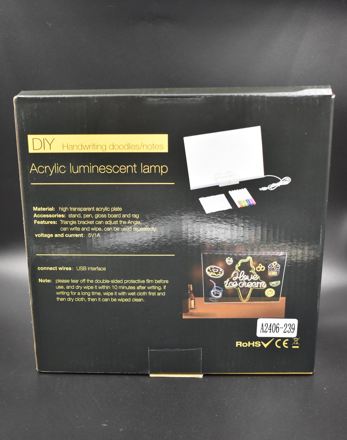 Tablero LED Creativo™ – ¡Escribe, ilumina e inspira!