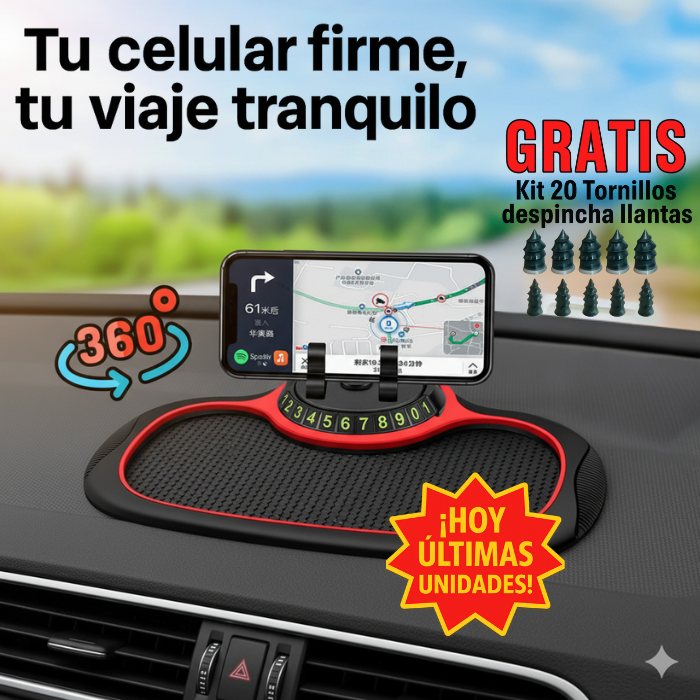 SmartGrip 360° – Organizador y Soporte Celular Antideslizante