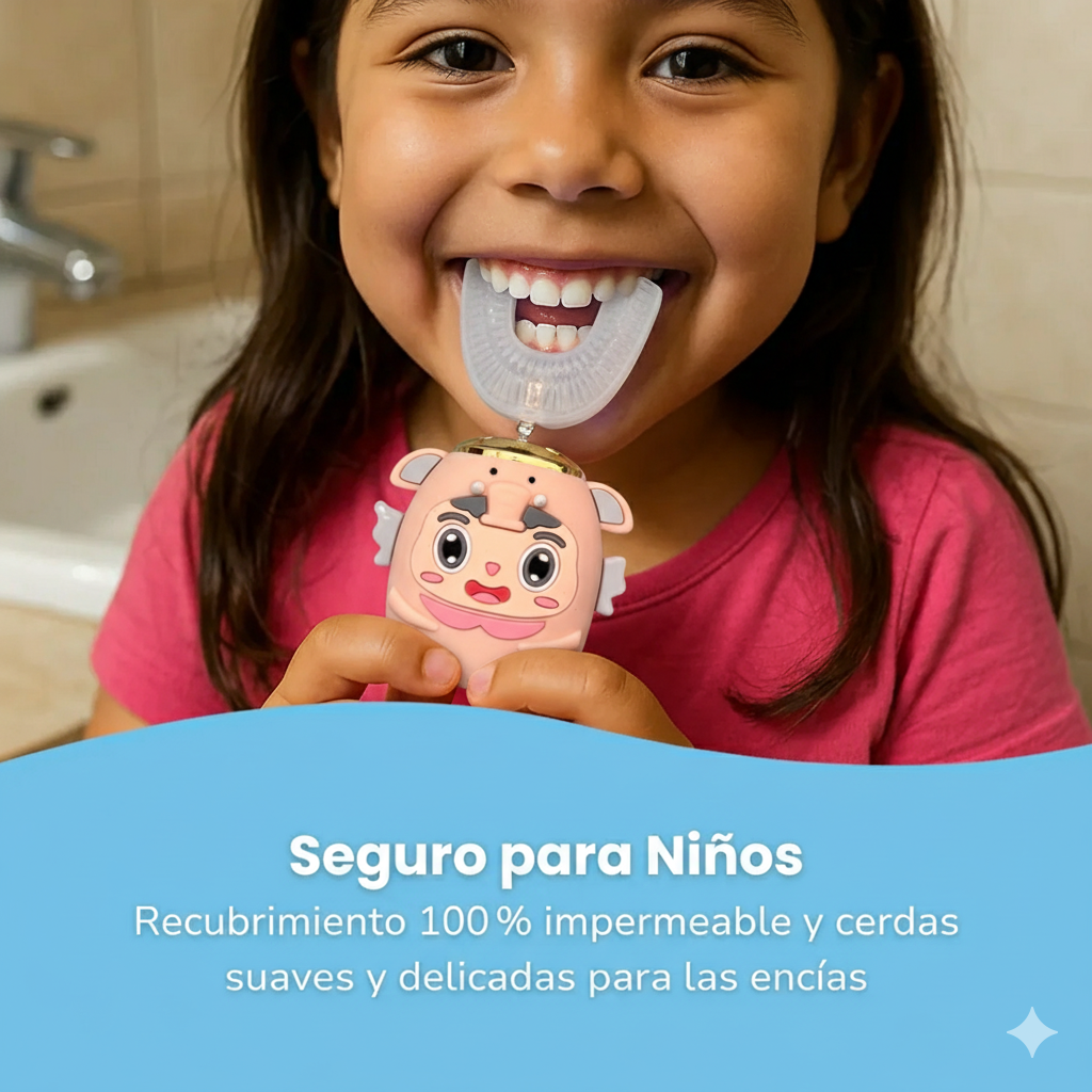 Cepillo Eléctrico Infantil “Happy Smile” con Espuma Dental Divertida 🦷✨
