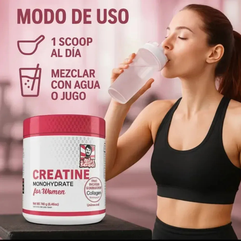 Creatina con Colágeno + BCAA 🍑 - Marca Old School ORIGINAL