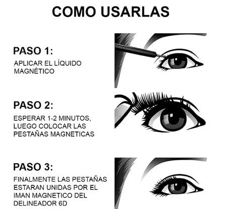 ¡Transforma tu mirada en segundos con el Kit de Pestañas Magnéticas!