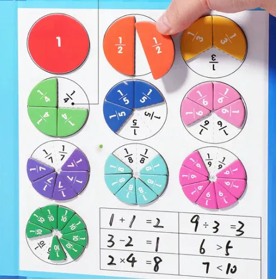 Libro Interactivo de Fracciones con Imanes – Aprende Jugando 📚🧲