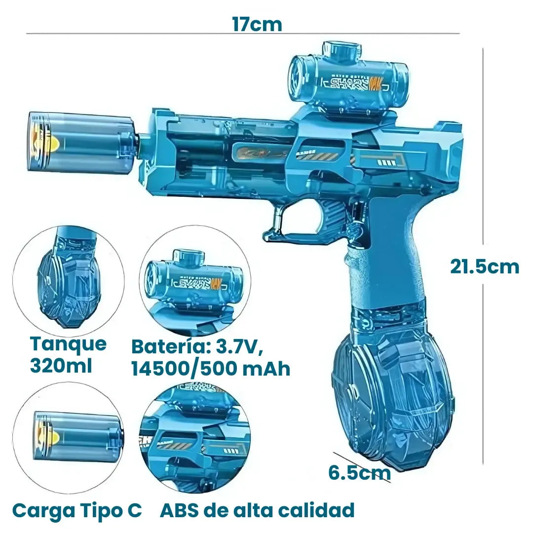 HydroBlaster X™ – La Pistola de Agua Más Brutal