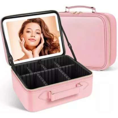 Maletín Cosmético con Espejo LED