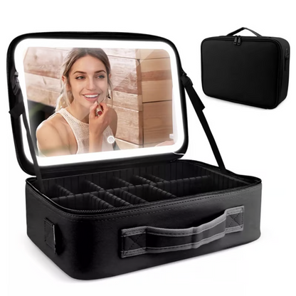 Maletín Cosmético con Espejo LED