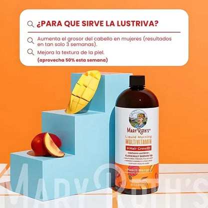 Multivitamínicos Original Mary Ruth´s: ¡Energía, Defensas y Belleza Radiante en un Solo Combo! 🌟🍊