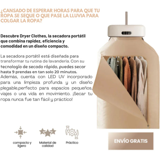 Secadora de Ropa Eléctrica Portátil DRYER CLOTHES ™