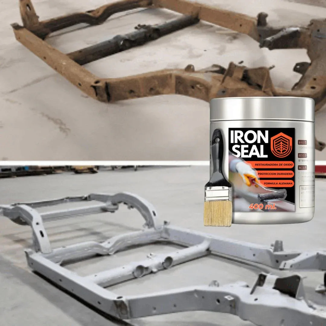 Iron Seal Restaurador de Metal – Promoción 2x1 (¡Y Llévate Dos Brochas Profesionales GRATIS!) 🔥