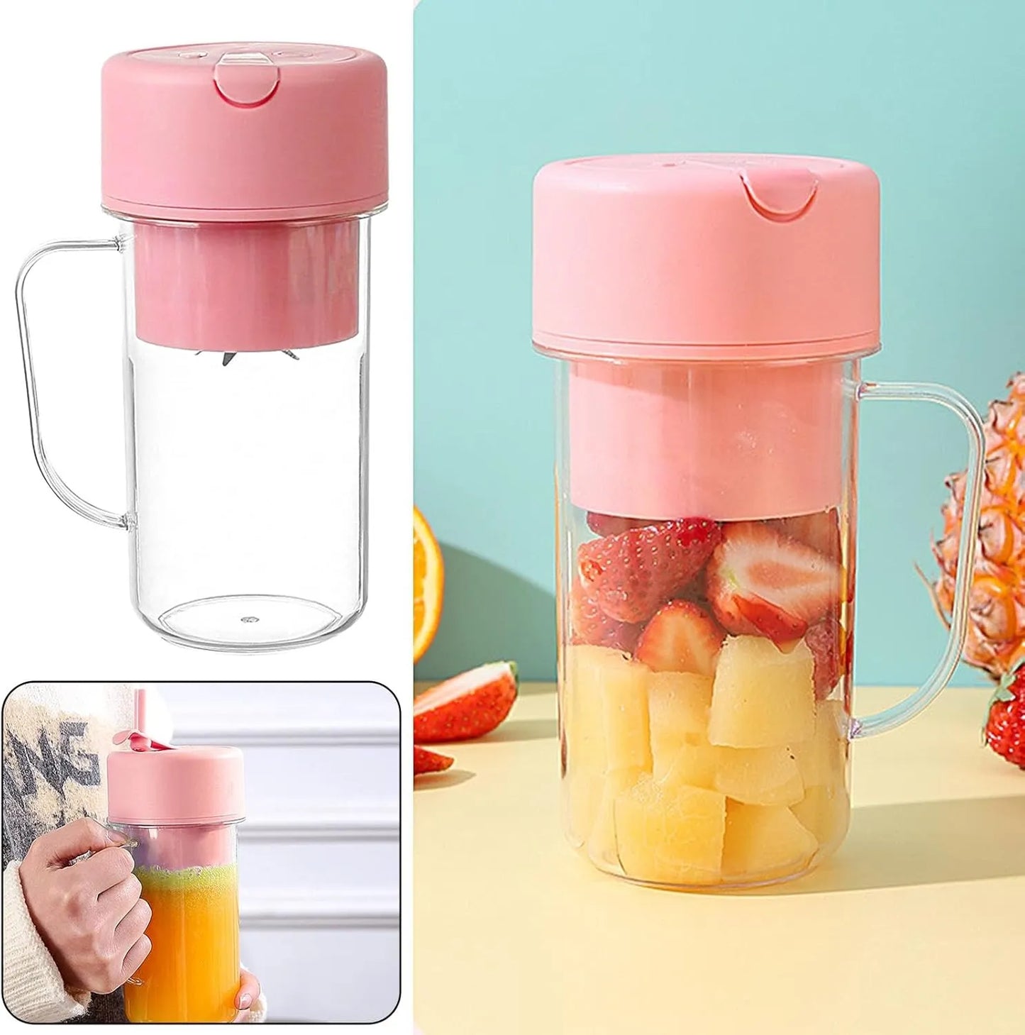 Vaso Licuadora Portátil con USB Recargable - Promoción 2x1