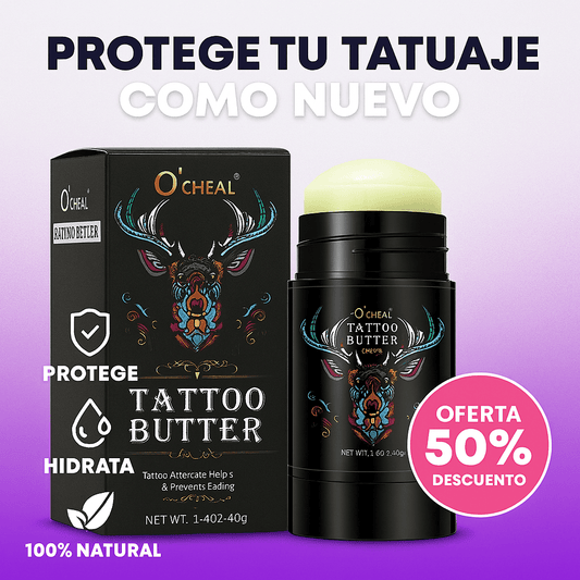 Tattoo Butter O’Cheal™ – Cuidado total para tu tatuaje