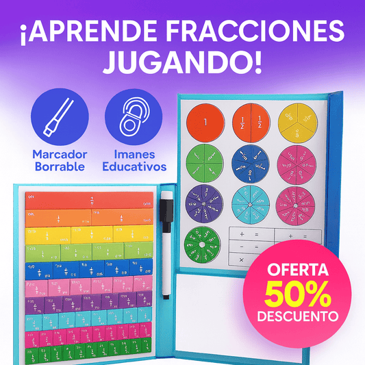 Libro Interactivo de Fracciones con Imanes – Aprende Jugando 📚🧲