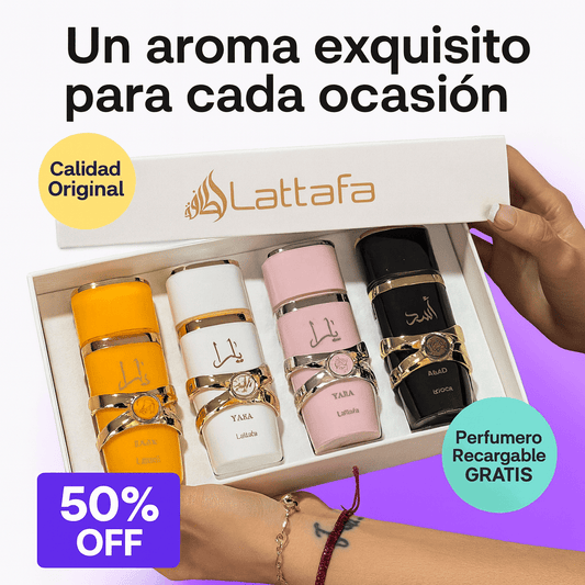 Lattafa Box Collection – 4 perfumes premium en un solo estuche ✨