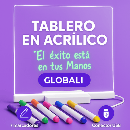 Tablero LED Creativo™ – ¡Escribe, ilumina e inspira!