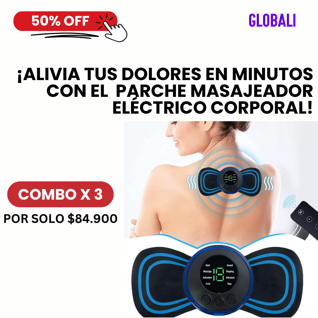 ¡Llévate 3 Parches Masajeadores Eléctricos Por Solo $84.900! 💥 Ahorra + Alivia Tus Dolores ¡YA!