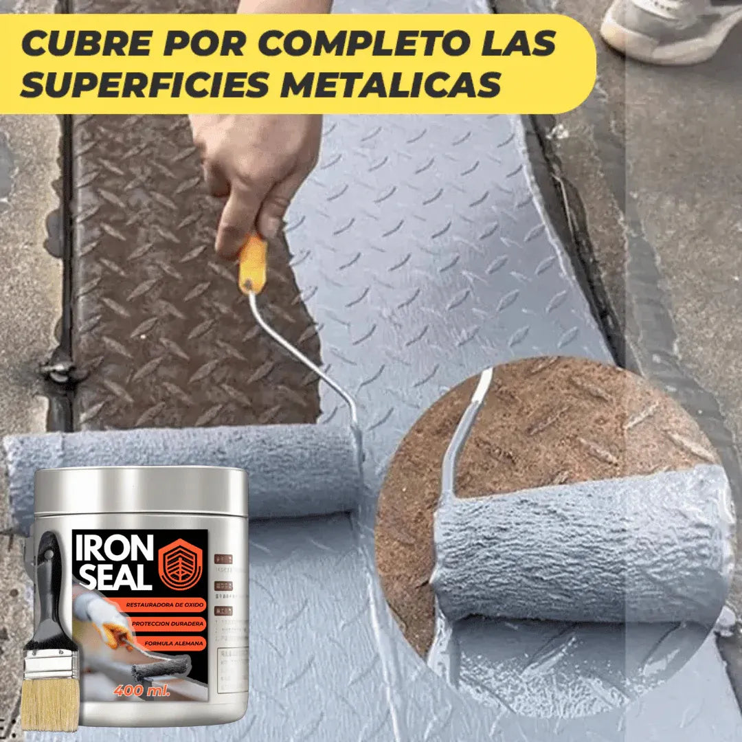 Iron Seal Restaurador de Metal – Promoción 2x1 (¡Y Llévate Dos Brochas Profesionales GRATIS!) 🔥