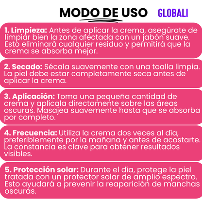 Crema Aclarante De Zonas Oscuras: Puedes usarlo en axilas, cuello, zona íntima, codos y rodillas. ¡Lleva Gratis un Tratamiento Capilar!
