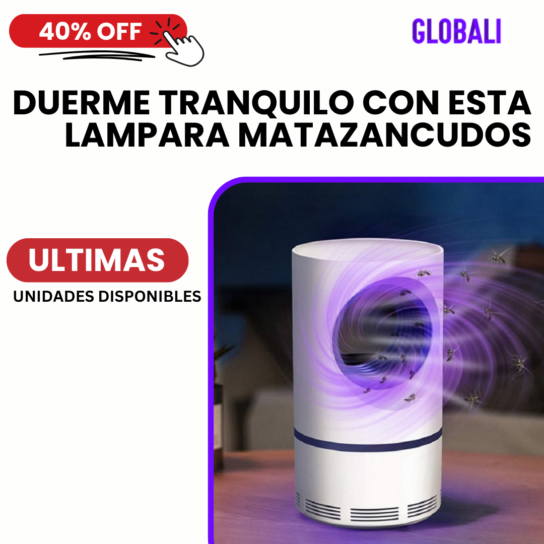 MosquiOFF™: Lampara Anti Mosquitos y Moscas / Cero Ruido / Carga USB