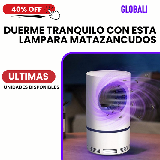 MosquiOFF™: Lampara Anti Mosquitos y Moscas / Cero Ruido / Carga USB