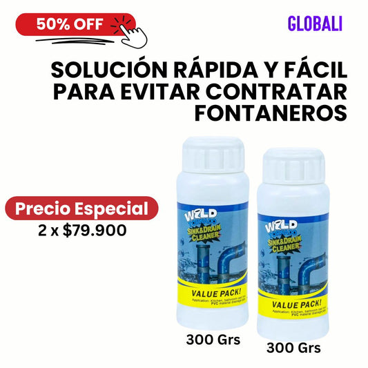 Wild Tornado™ - Polvo Destapa Tuberías x2 Unidades | Elimina obstrucciones en minutos 🌀