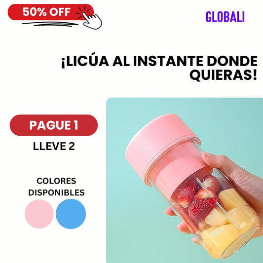 Vaso Licuadora Portátil con USB Recargable - Promoción 2x1
