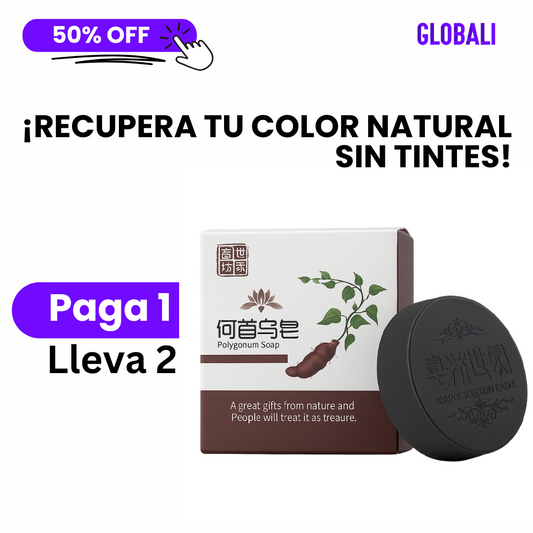 Polygonum Restore™ – Jabón Natural Anticanas y Fortalecedor Capilar 2x1