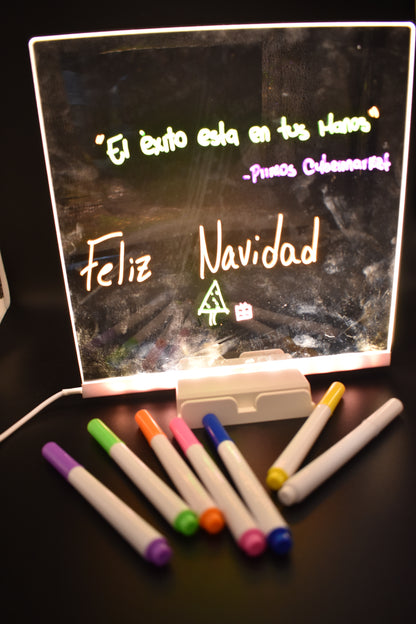 Tablero LED Creativo™ – ¡Escribe, ilumina e inspira!