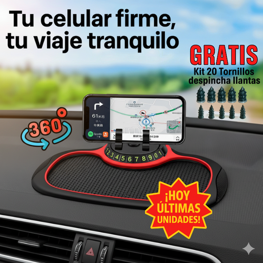 SmartGrip 360° – Organizador y Soporte Celular Antideslizante