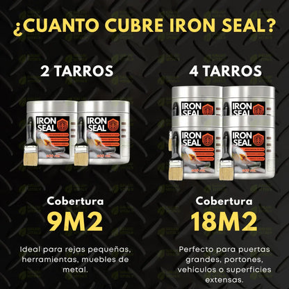Iron Seal Restaurador de Metal – Promoción 2x1 (¡Y Llévate Dos Brochas Profesionales GRATIS!) 🔥