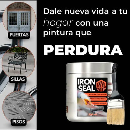 Iron Seal Restaurador de Metal – Promoción 2x1 (¡Y Llévate Dos Brochas Profesionales GRATIS!) 🔥